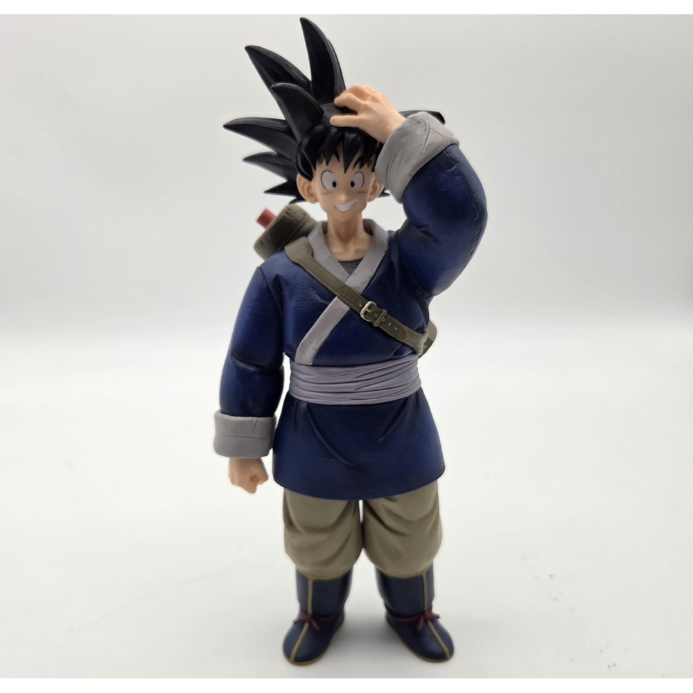 Bandai Son Goku Dragon Ball Anime PVC Figure Blue Outfit Backpack 9" Toy Statue
